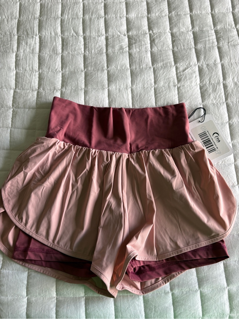 ZYIA Two-Tone Muted it’s a Mood Athletic Short